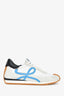 Loewe White/Blue Flow Sneakers Size 41 Mens