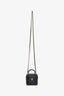 Pre-Loved Chanel™ 2022+ Black Lambskin Leather CC Mini Vanity On Chain