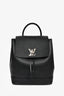 Louis Vuitton Black Leather 'Lock Me' Backpack
