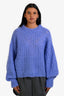 Isabel Marant Blue Superkid Mohair Long Sleeve Sweater Size 42
