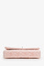 Miu Miu Pink Satin Nappa Matelassé Crystal Flap Bag