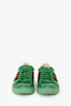 Gucci Green Coated Canvas GG Crystal Ace Sneakers Size 9