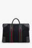 Gucci Black Canvas Leather Extra Large GG Bauletto Duffle Bag With Strap
