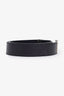 Prada Black Leather Square Buckle Belt Size 70