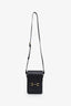 Gucci Black Leather Horsebit Vertical Crossbody Bag