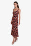 Reformation Black/Pink Floral Laine Maxi Dress Size 2