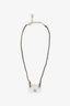 Pre-loved Chanel™ 23C White Resin CC Matelasse Leather Chain Bag Necklace