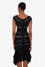 Herve Leger Black Mesh Bandage Dress Size S