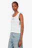 Loewe White Ribbed Anagram Tank Top Size XL
