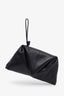 Bottega Veneta Black Leather Trine Envelope Clutch