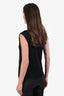Balmain Black Cotton Logo Sleeveless Size XXS