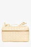 Bottega Veneta Off-White Intrecciato Leather Bang Bang Vanity Case With Detachable Strap