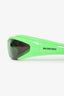 Balenciaga Green Wrap Around Sunglasses