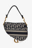Christian Dior 2020 Blue Oblique Saddle Bag