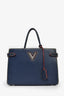 Louis Vuitton 2017 Indigo/Red Epi Leather Twist Tote with Strap