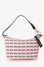 Miu Miu Pink Re-Nylon Logo Print Pattern Mini Bag