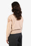 Chloe Sweet Ivory Cashmere Flower Embroidered Sweater Size XS