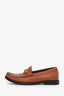 Celine Brown Leather Triomphe Loafers Size 37.5