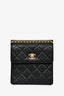 Pre-Loved Chanel™ 2023 Black Caviar Leather CC Quilted Chain Backpack