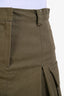 The Frankie Shop Green Pleated Cargo Mini Skirt Size S