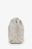 Saint Laurent 2019 Cream Leather 'Mini Teddy' Bucket Bag with Pouch