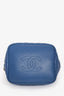Pre-loved Chanel™ 2019-20 Blue Quilted Lambskin Hobo Clutch with Chain