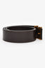 Louis Vuitton Brown Grained Leather LV Belt Size 75
