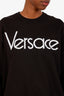 Versace Black Cotton Crew Neck Sweater Size L