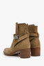 Hermès Brown Suede Frenchie 50 Ankle Boots Size 37