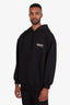Balenciaga Black Cotton Logo Print Hoodie Size XL Mens