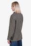 Anine Bing Black/Cream Houndstooth 'Kaia' Blazer Size S