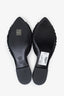 Pre-loved Chanel™ Black Mesh Cotton Coco Beach CC Flats Size 39.5