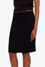 Akris Punto Black Straight Midi Length Skirt Size 6