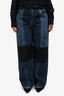 Jil Sander Blue Denim Patchwork Jeans Size 32