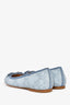 Christian Dior Blue Raffia Ballet Flats Size 39