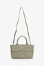 Bottega Veneta Green Intrecciato Leather Small Arco Tote with Pouch