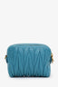 Miu Miu Teal Leather Crossbody Bag