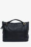 Gucci Black Pebbled Leather Miss GG Original Logo Top Handle