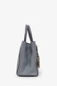 Fendi Grey Grained Leather Small 2Jours Tote with Strap