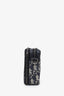 Christian Dior Navy Oblique Jacquard Zippered Crossbody Bag