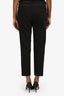 Brunello Cucinelli Black Cotton Trousers with Beaded Detail Size 6