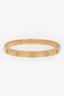 Cartier 18K Yellow Gold 4 Diamonds Medium Model Love Bracelet Size 17