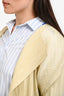 Issey Miyake Please Pleats Yellow Long Sleeve Cardigan Size 5