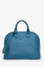 Louis Vuitton Blue Epi Leather Alma PM Top Handle with Strap