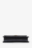 Saint Laurent Black Chevron Leather Small Envelope Wallet On Chain