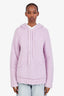 Acne Studios Purple Wool Fluffy Hoodie Size S