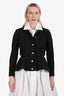 Alexander McQueen Black Denim Layered Jacket Size 40
