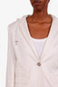 Gucci White Hooded Single Breasted Blazer Size 40