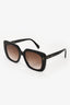 Celine Black Triple Triomphe Logo Square Sunglasses