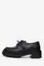 Hermès Black Leather 'Loyal Derby' Loafers Size 38